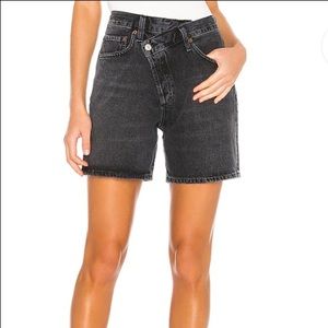 Agolde criss cross shorts
